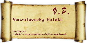 Veszelovszky Polett névjegykártya